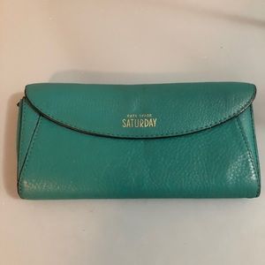 Teal Kate spade wallet